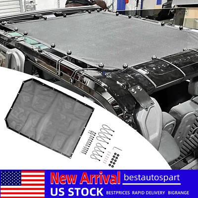 For Ford Bronco 2021-2023 2Door 1PCS Black Bikini Top Mesh Sun Shade Cover Net Foto 1 de 4