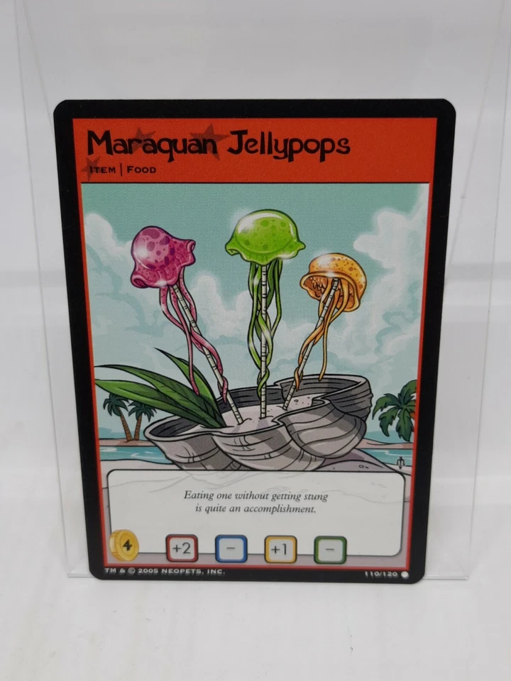 Neopets Card - Curse Of Maraqua - Maraquan Jellypops 110/120 - Image 1 of 1
