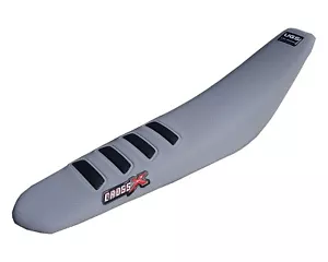 Funda de asiento CrossX se adapta a KTM SX SX-F ab19 EXC-F XC-W ab20 gris/negro - Imagen 1 de 1