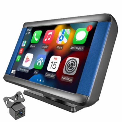 Cámara de respaldo para automóvil Monitor de 7 pulgadas Inalámbrico Carplay Android Bluetooth Pantalla táctil Foto 1 de 4