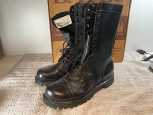 Bates Floataways Black Leather Military Paratrooper Combat Boots Size 8 M - Picture 1 of 9