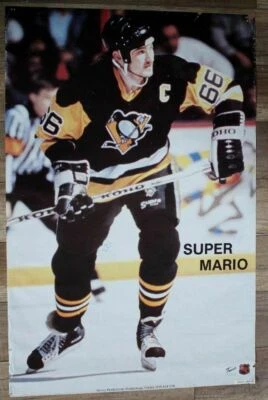 Super Mario Lemieux #66 1980s Pittsburgh Penguins Hockey Victory NHL Poster G - Image 1 of 4