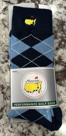 Augusta National Masters Argyle Performance Golf Sock Socks NEW Cover