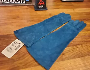 NUEVO Guantes de piel de oveja de cuero suave azul ópera 5th Saks Off para mujer talla 6,5 - Imagen 1 de 10