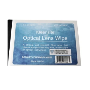 Kleensite Optical Lens Wipes, 4" x 6", 10 books of 50 sheets each, Made in USA - Picture 1 of 3