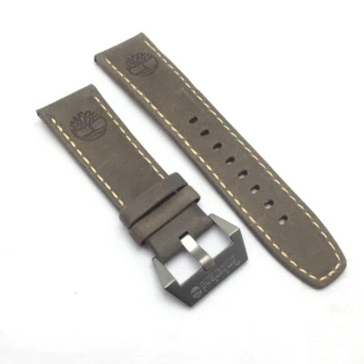 Relógio masculino Timberland couro genuíno NOS pulseira cinza 24 mm IMR72RM2 - Imagem 1 de 4