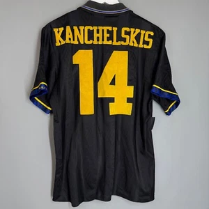 MANCHESTER UNITED 1993/1995 AWAY SHIRT UMBRO VINTAGE JERSEY #14 KANCHELSKIS - Picture 1 of 9