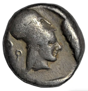 Corinthia, Corinth, AR stater, archaic issue c. 480-400 BC, Athena/Pegasos - Picture 1 of 3