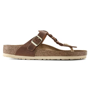 BIRKENSTOCK GIZEH BRAIDED Zehentrenner Pantolette cognac braun normale Weite - Bild 1 von 8