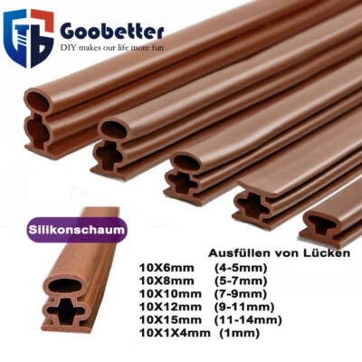 Fensterdichtung Dichtband Türdichtung selbstklebend D Profil EPDM Gummi - Bild 1 von 4