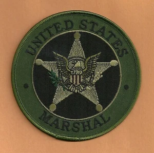 UNITED STATES MARSHAL SERVICE SHOULDER PATCH 4" GREEN - Picture 1 of 1