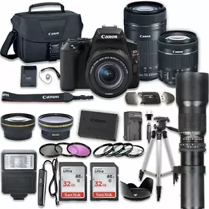 Canon EOS Rebel SL3 DSLR Camera Bundle (Black) with Canon EF-S 18-55mm... - Picture 1 of 6