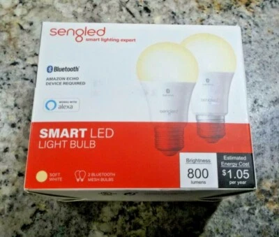 2 Sengled Smart Bluetooth LED Soft White Bulbs Works with Alexa - Image 1 of 4