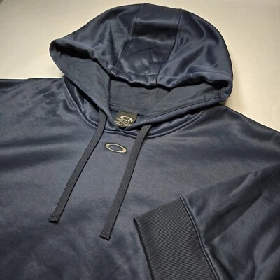 Chaqueta con Capucha Para Hombre 3XL Oakley Logo Central Cuello Redondo Pullover Essential Azul Y2K Foto 1 de 4