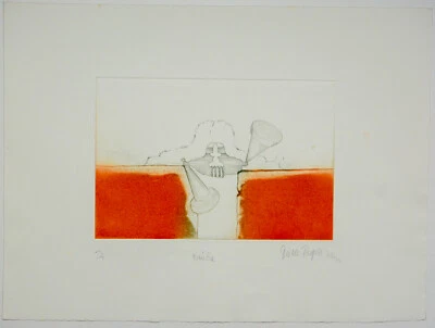 Dieter Pieper/ Radierung/ "Brücke"/ 1948-2001/ Maler, Radierer, 1973 - Bild 1 von 4