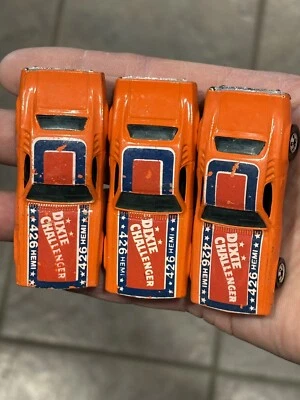 3 - Hemi Mattel Dodge Dixie Challenger 426 vintage 1970 Hot Wheels sin bandera Foto 1 de 4