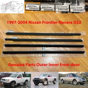 Out In front door belt weatherstrip seal Genuine for Nissan Frontier Navara D22 - Picture 1 of 9