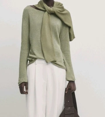 MASSIMO DUTTI, Sommerpulli,  Pulli, Leinen, L, 38/ 40 ,  Neu, Viskose - Bild 1 von 4