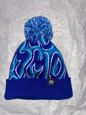 Mammoth Mountain Gorro Punto Azul Esquí y Snowboard Zona Pom Pom Foto 1 de 2