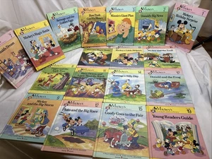 1990 Mickey’s Young Readers Library Volume 1-19 (except 18) Set Books DISNEY EUC - Picture 1 of 7