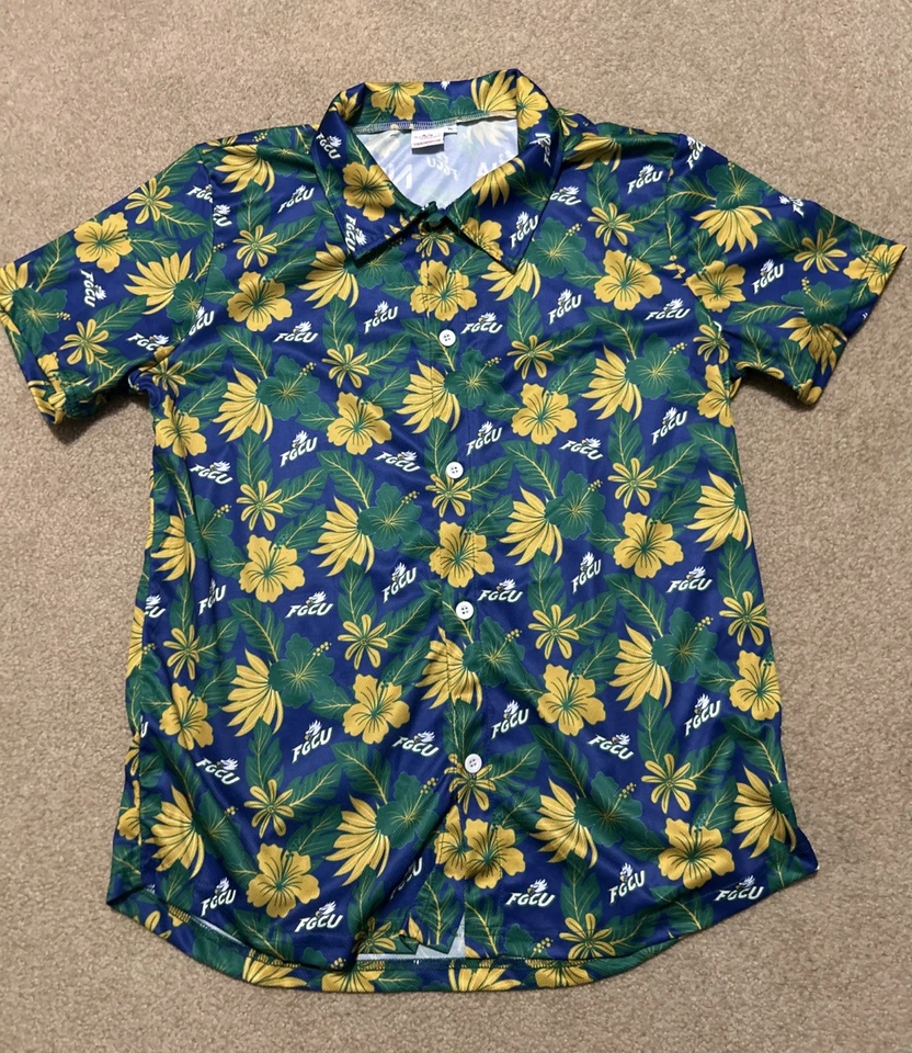 Florida Gulf Coast University Hawaiian Floral Shirt Size XL FGCU SGA? - Image 1 of 3