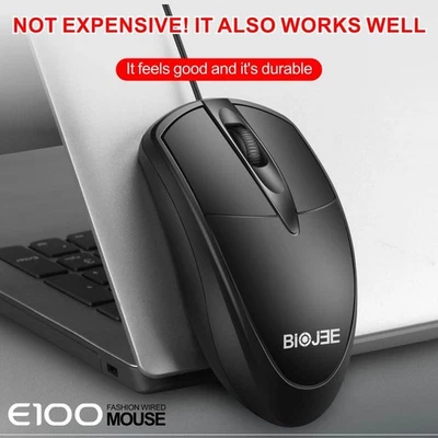 Experience Smooth and Seamless Navigation with Our USB Wired Gaming Mouse - Image 1 of 4