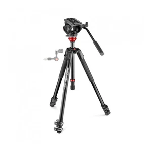 Manfrotto 500 Fluid Video Head & 190X Tripod Kit Used Tested - Picture 1 of 9