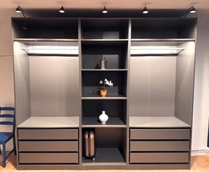 IKEA Kleiderschrank PAX Anthrazit 275x246x58 cm, beleuchtet, SoftClose - Bild 1 von 16