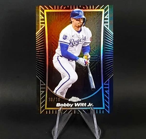 Omega de béisbol Bobby Witt Jr 10/10 2025 Topps cromo sombra grabado negro real - Imagen 1 de 17