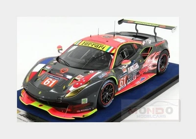 1:18 Looksmart Ferrari 488 Gte 3.9L Turbo V8 Clearwater Le Mans 2017 LS18LM013 M - Photo 1/2