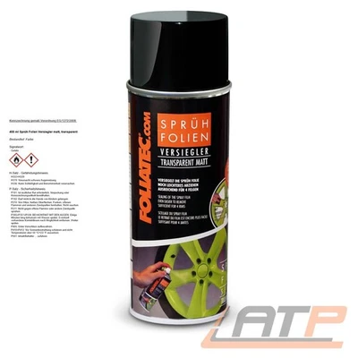 FOLIATEC 400ml SPRÜH FOLIEN VERSIEGLER MATT TRANSPARENT TOPCOAT - Bild 1 von 4