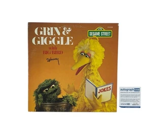 Caroll Spinney Signed Sesame Street – Vinyl Album Big Bird Oscar The Grouch ACOA - Picture 1 of 5