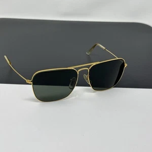 VINTAGE B&L RAY BAN Gold G15 CARAVAN Aviator Pilot Sonnenbrille Big 58mm - Bild 1 von 13