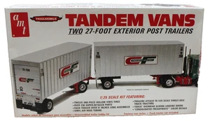 Vintage AMT T521 Tandem 27' Trailmobile Semi Vans Kit 1:25 Sealed inside 1978 - Picture 1 of 5
