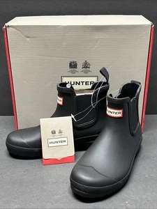 Bota de lluvia Hunter Chelsea original para mujer - negra - talla US 7 UK 5 WFS2078RMA - Imagen 1 de 18