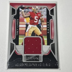 2021 Panini Playbook Gridiron Gear Relics Trey Lance #GG-TLA 49ers - Foto 1 di 2