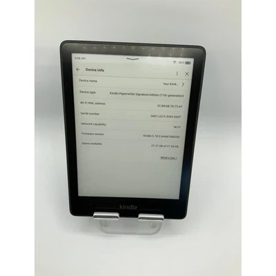 Kindle Paperwhite Signature Edition, 11ª Geração, 32GB, Preto - Imagem 1 de 4