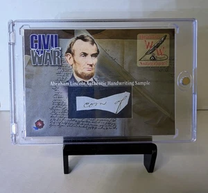 2023 Historic Autographs * ABRAHAM LINCOLN - Authentic Handwriting Sample - Bild 1 von 2