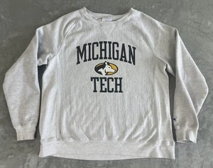 Michigan Tech Huskies Sweater Mens XL NCAA Basketball Champion Reverse Weave - Picture 1 of 6