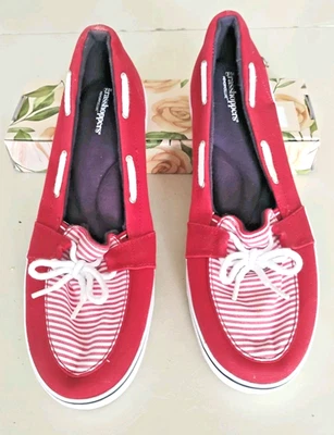 Zapatos informales de saltamontes rojos y blancos Keds para mujer talla 10 - nuevos sin caja Foto 1 de 4