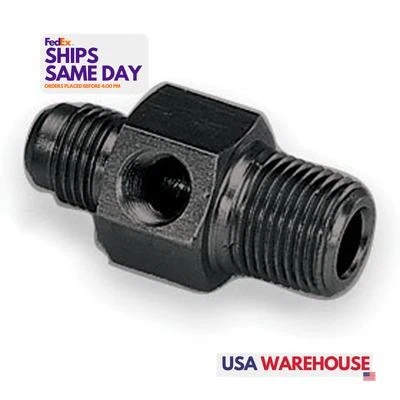 Moroso 65315, One Fuel Pressure Fitting Black Aluminum Performance Racing Parts Foto 1 de 4