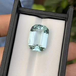 14.5 CT Natural Aquamarine Cushion Shape Loose Gemstone From Skardu Pakistan - Picture 1 of 11