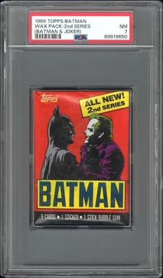 1989 Topps Batman 2nd Series Wax Pack (Batman) PSA 7 NM - Image 1 of 2