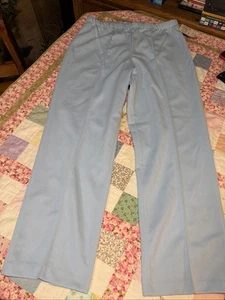 NUEVO CON ETIQUETAS Vintage Sears Talla 34 Poliéster Pantalón Mujer’s Muy Asequible Azul Claro - Imagen 1 de 9