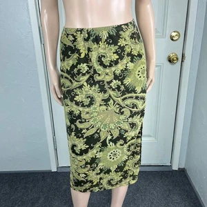 Vintage Y2K schamloser Damen Rock Medium Blumen Polyester gefüttert Pull-On Z3-3 - Bild 1 von 6