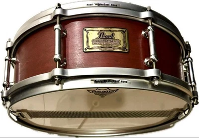 Pearl Custom Classic Legend 14x5 Maple Snare Drum Satin Finish Mastercast Hoop - Image 1 of 4