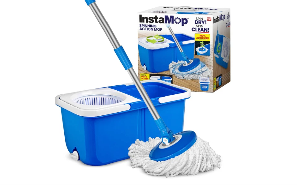 InstaMop Spin Mop, fregona y cubo con juego de escurridor - Envío gratuito Foto 1 de 4