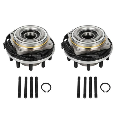 Par de cojinetes de buje de rueda delanteros de 10 tacos para Ford F450 F550 Super Duty 2011-2016 4x4 Foto 1 de 4