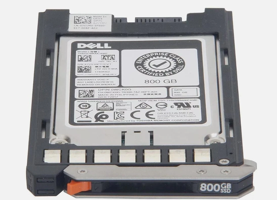 DELL 800GB SATA 6G MU SSD 1.8" Micro THNSF8800CAME / 0WCK0G, WCK0G - Image 1 of 2