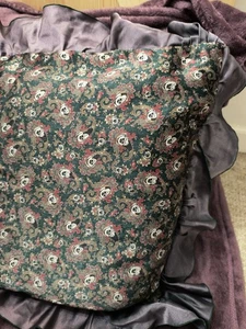Mickey Satin Paisley bestickt Dekokissen Einzelkissenbezug nur Größe 24x33 - Bild 1 von 13